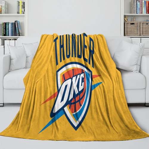 Oklahoma City Thunder Blanket Flannel Fleece Throw Room Decoration