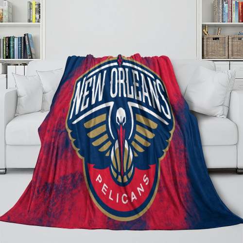 Orleans Pelicans Blanket Flannel Fleece Throw Room Decoration