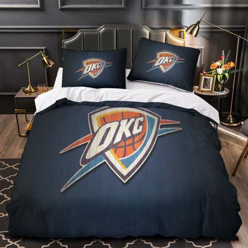 Oklahoma City Thunder Bedding Set Duvet Cover Without Filler