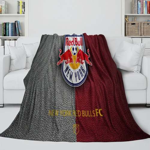York Red Bulls Blanket Flannel Fleece Throw Room Decoration
