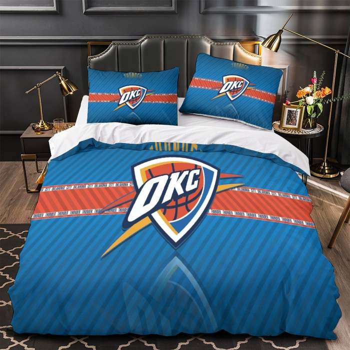 Oklahoma City Thunder Bedding Set Duvet Cover Without Filler