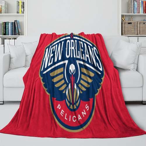 Orleans Pelicans Blanket Flannel Fleece Throw Room Decoration