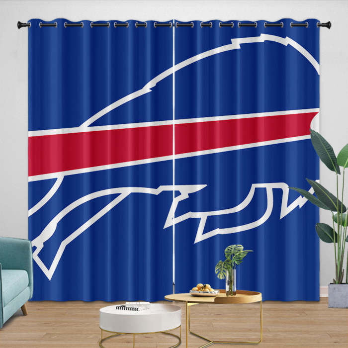 Buffalo Bills Curtains Blackout Window Drapes Room Decoration