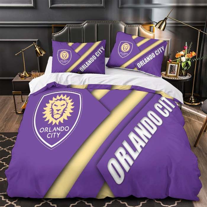 Orlando City Sc Bedding Set Duvet Cover Without Filler