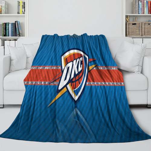 Oklahoma City Thunder Blanket Flannel Fleece Throw Room Decoration