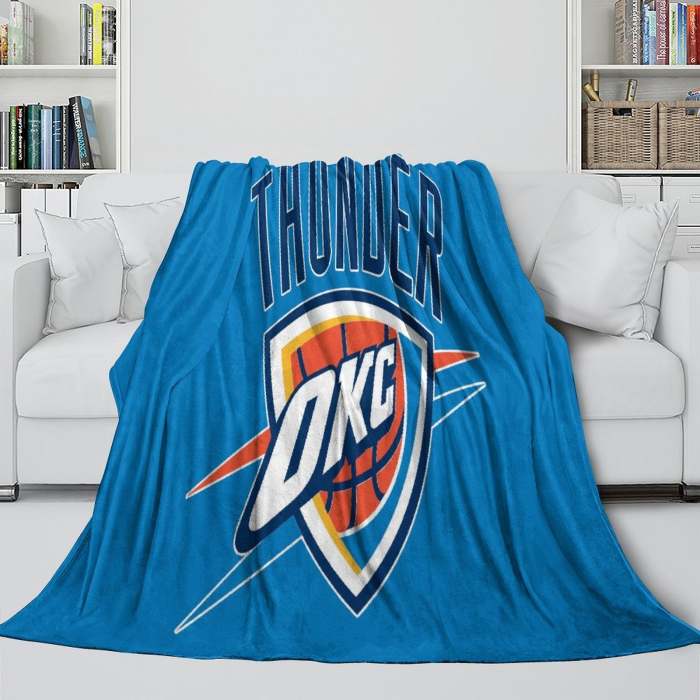 Oklahoma City Thunder Blanket Flannel Fleece Throw Room Decoration