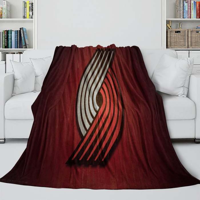 Portland Trail Blazers Blanket Flannel Fleece Throw Room Decoration