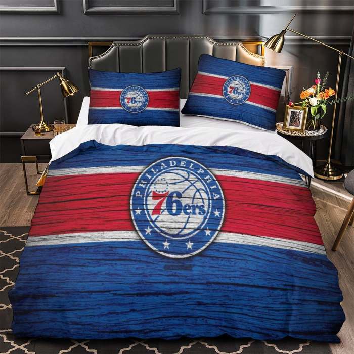 Philadelphia 76Ers Bedding Set Duvet Cover Without Filler