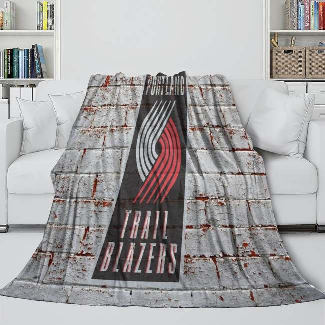 Portland Trail Blazers Blanket Flannel Fleece Throw Room Decoration