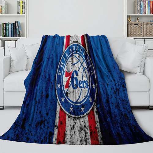 Philadelphia 76Ers Blanket Flannel Fleece Throw Room Decoration