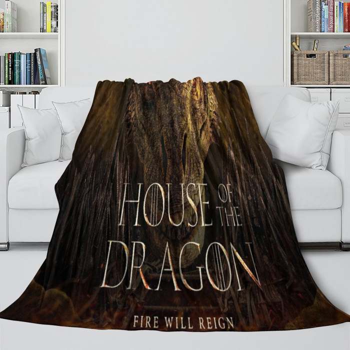 House Of The Dragon Blanket Flannel Fleece Throw Room Decoration