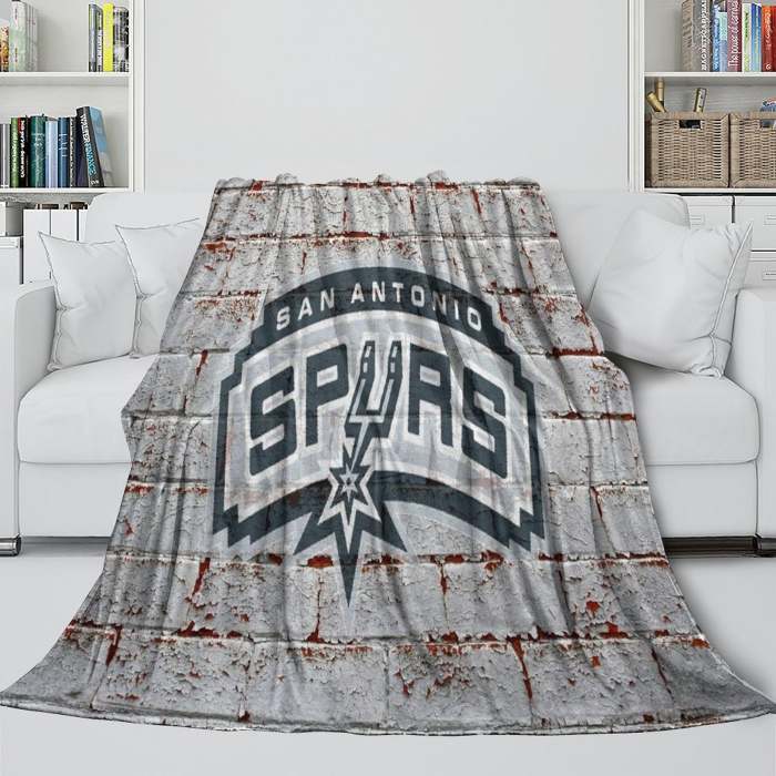 San Antonio Spurs Blanket Flannel Fleece Throw Room Decoration