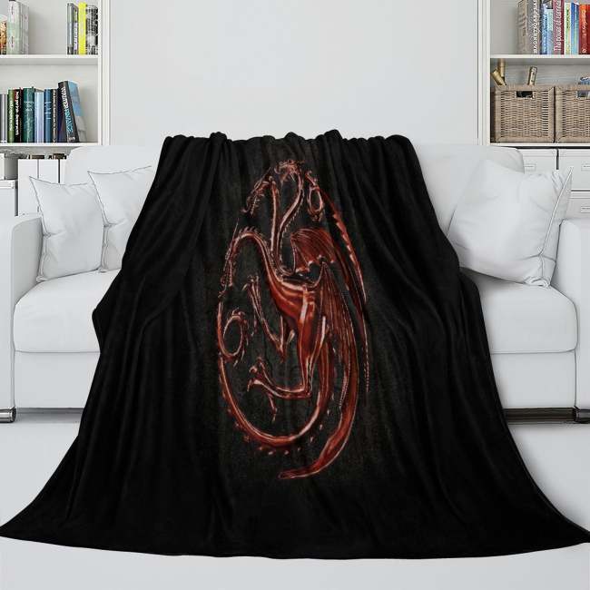 House Of The Dragon Blanket Flannel Fleece Throw Room Decoration