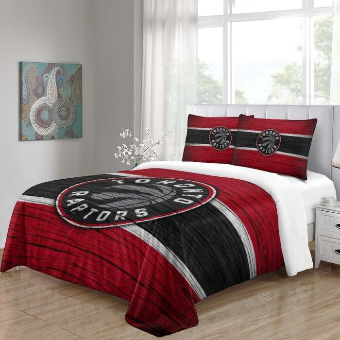 Toronto Raptors Bedding Set Duvet Cover Without Filler