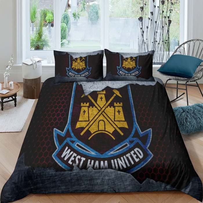 West Ham United Bedding Set Duvet Cover Without Filler
