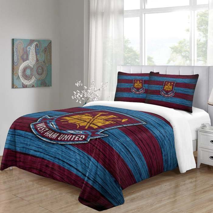 West Ham United Bedding Set Duvet Cover Without Filler