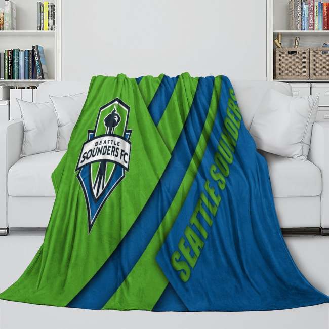 Seattle Sounders Fc Blanket Flannel Fleece Throw Room Decoration