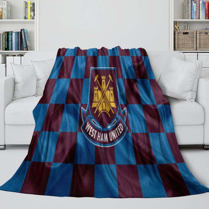 West Ham United Blanket Flannel Fleece Throw Room Decoration