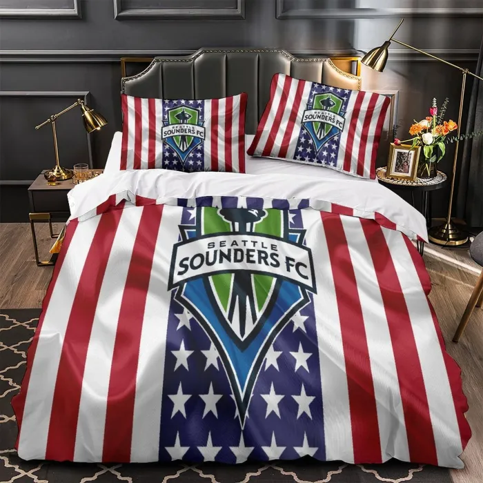 Seattle Sounders Fc Bedding Set Duvet Cover Without Filler