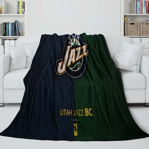 Utah Jazz Blanket Flannel Fleece Throw Room Decoration