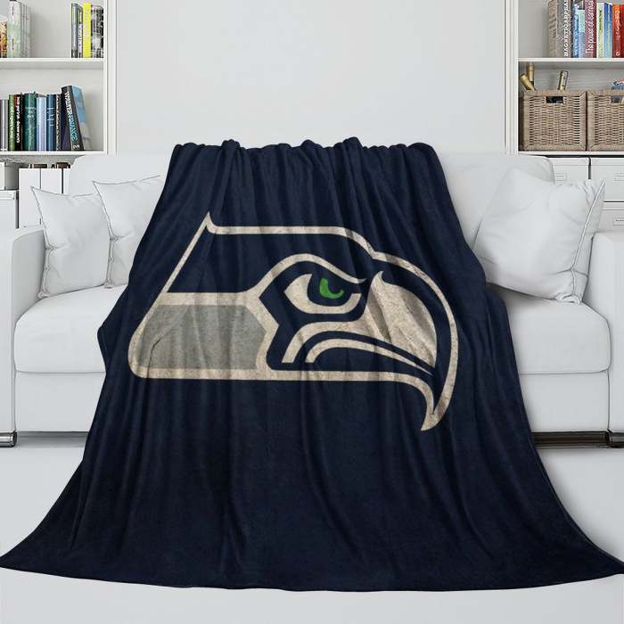 Seattle Seahawks Blanket Flannel Fleece Throw Room Decoration