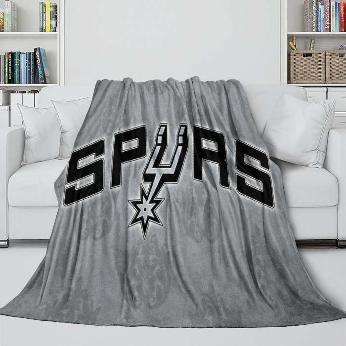 San Antonio Spurs Blanket Flannel Fleece Throw Room Decoration