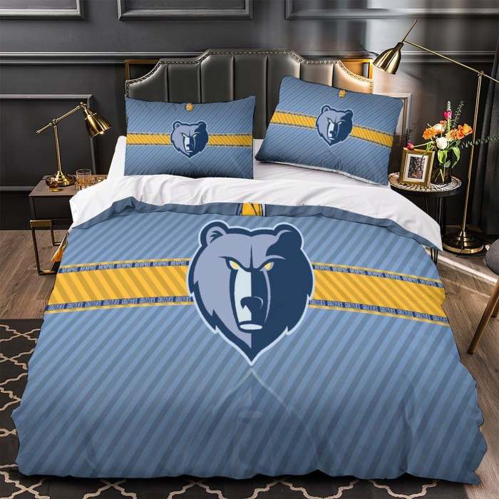 Memphis Grizzlies Bedding Set Duvet Cover Without Filler