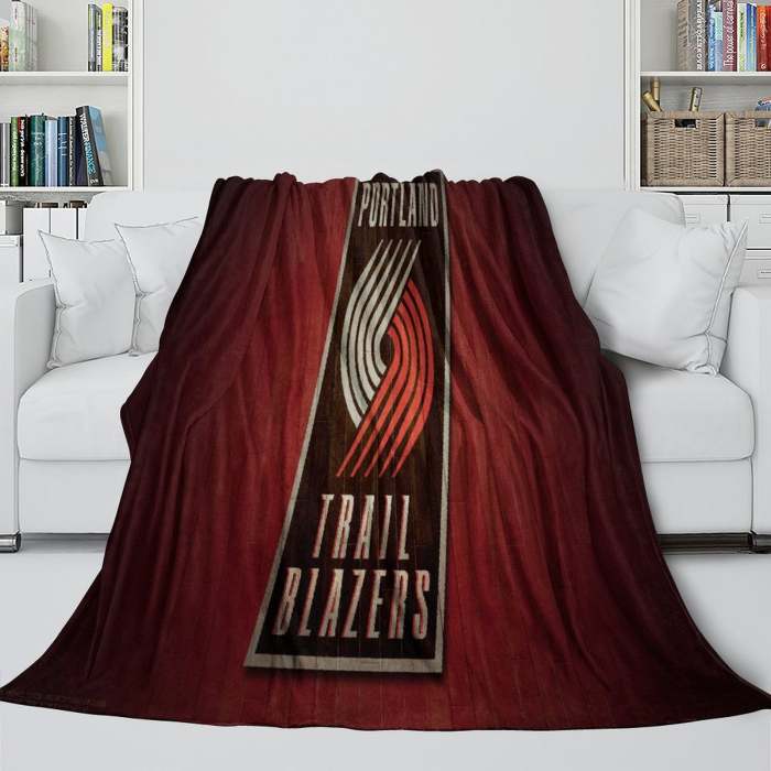 Portland Trail Blazers Blanket Flannel Fleece Throw Room Decoration