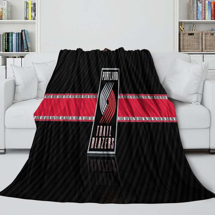 Portland Trail Blazers Blanket Flannel Fleece Throw Room Decoration