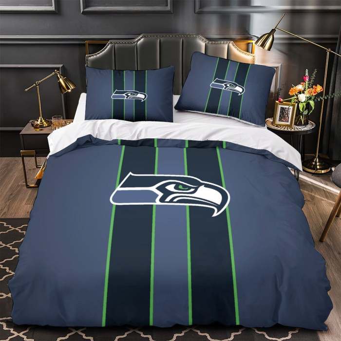 Seattle Seahawks Bedding Set Duvet Cover Without Filler