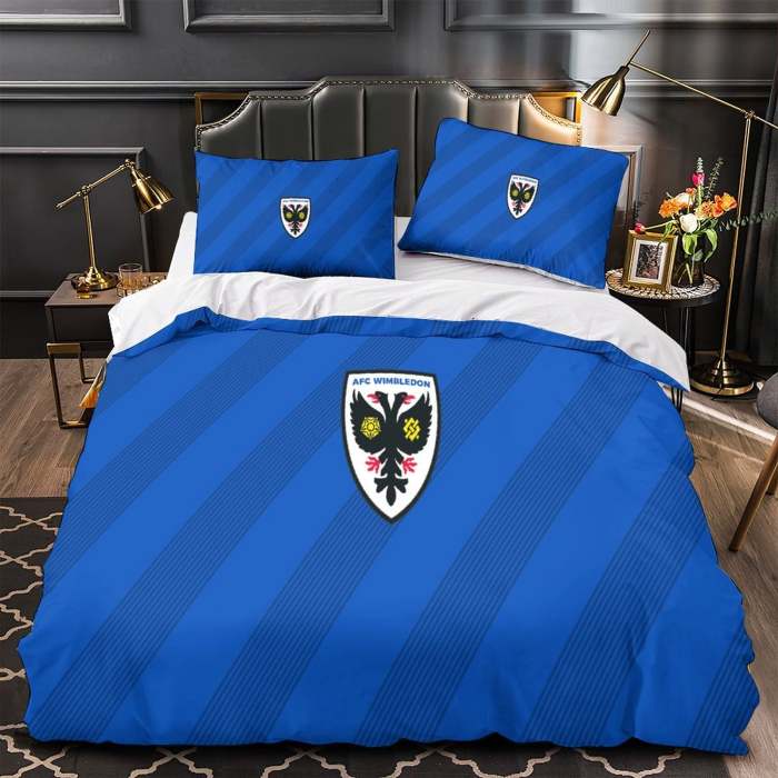 Afc Wimbledon Bedding Set Duvet Cover Without Filler