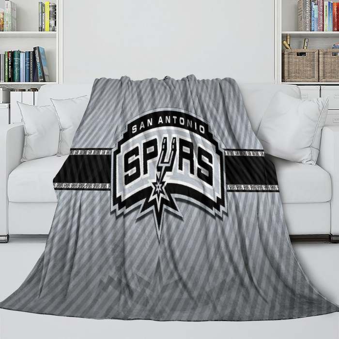 San Antonio Spurs Blanket Flannel Fleece Throw Room Decoration