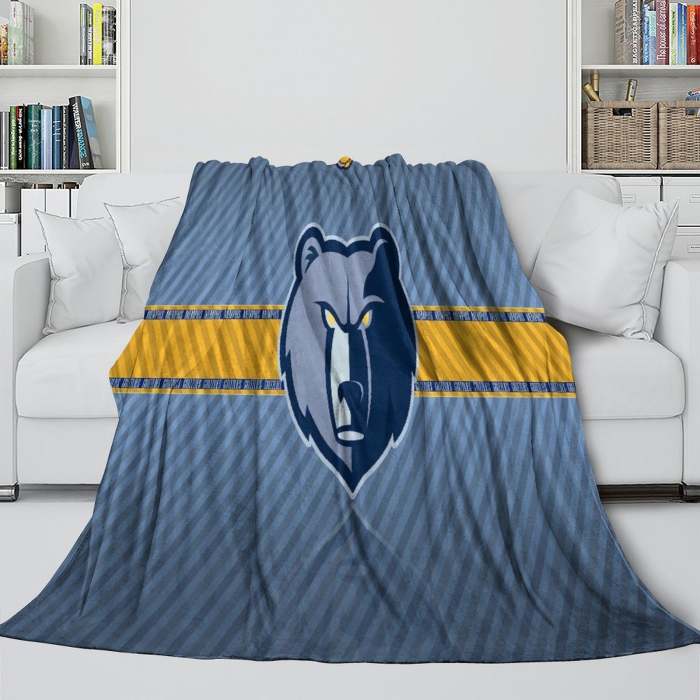Memphis Grizzlies Blanket Flannel Fleece Throw Room Decoration