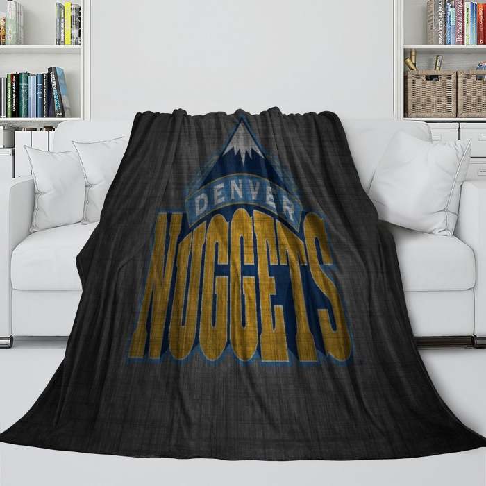 Denver Nuggets Blanket Flannel Fleece Throw Room Decoration