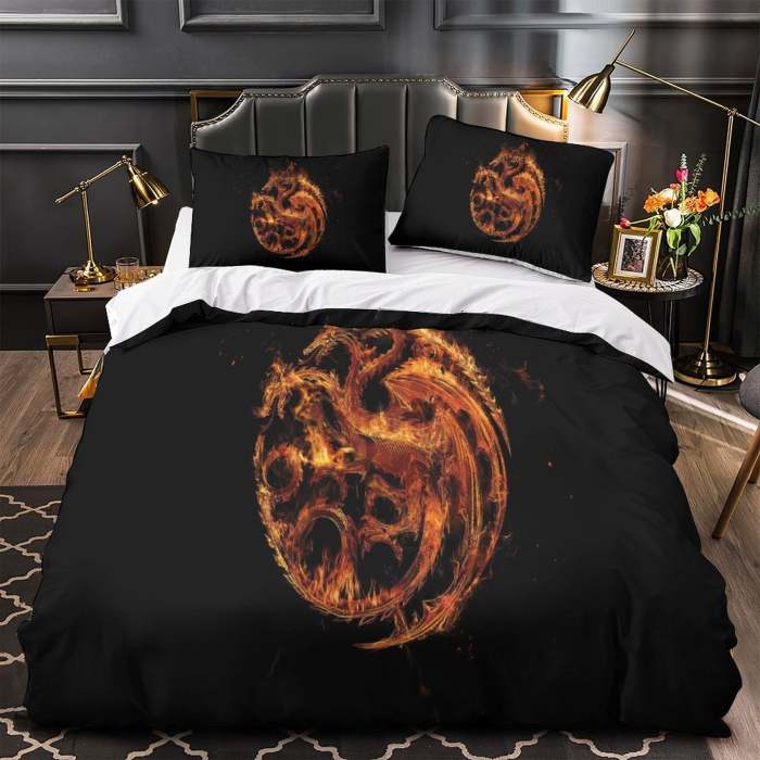 House Of The Dragon Bedding Set Duvet Cover Without Filler