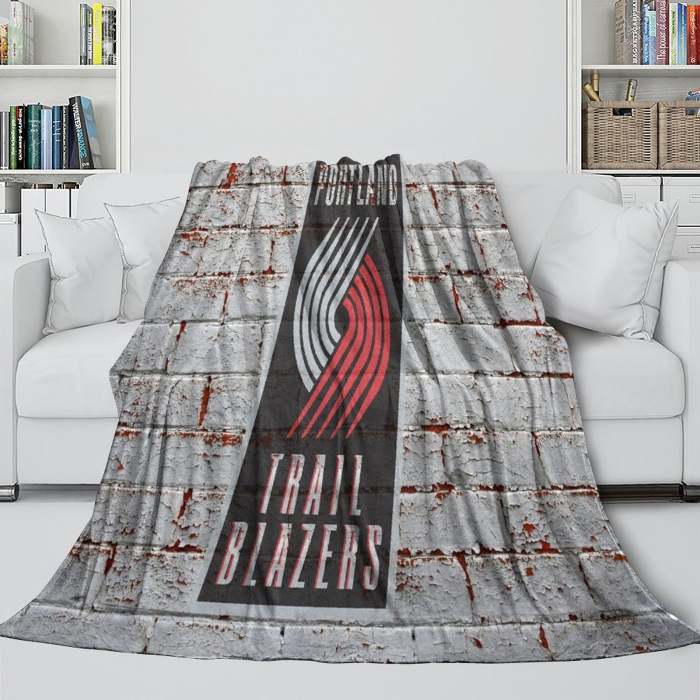 Portland Trail Blazers Blanket Flannel Fleece Throw Room Decoration