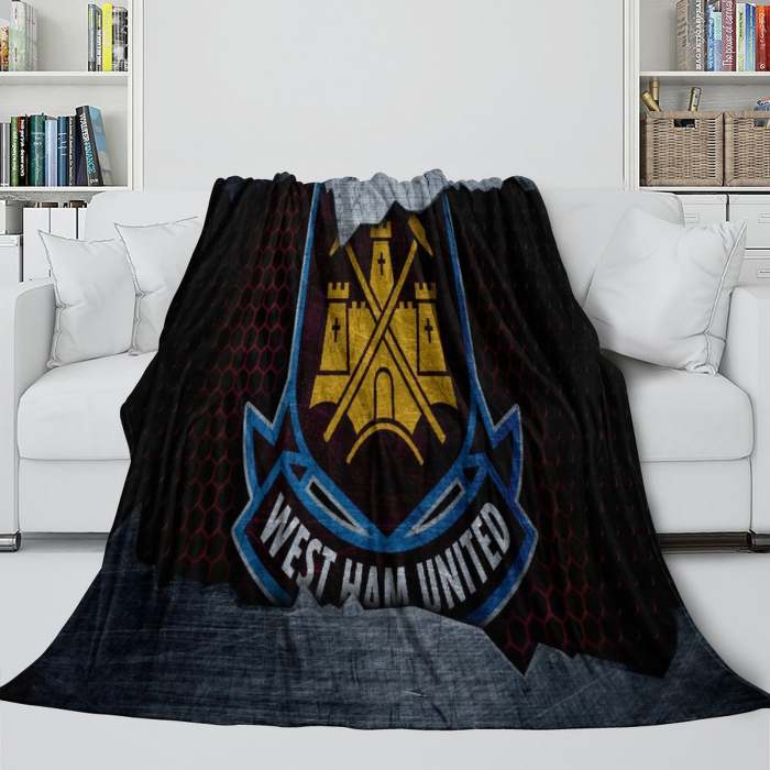 West Ham United Blanket Flannel Fleece Throw Room Decoration