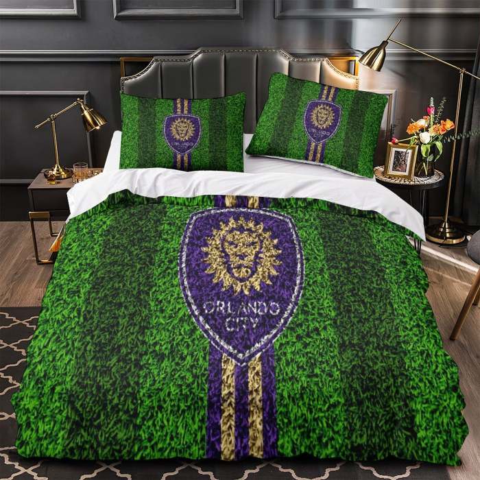 Orlando City Sc Bedding Set Duvet Cover Without Filler