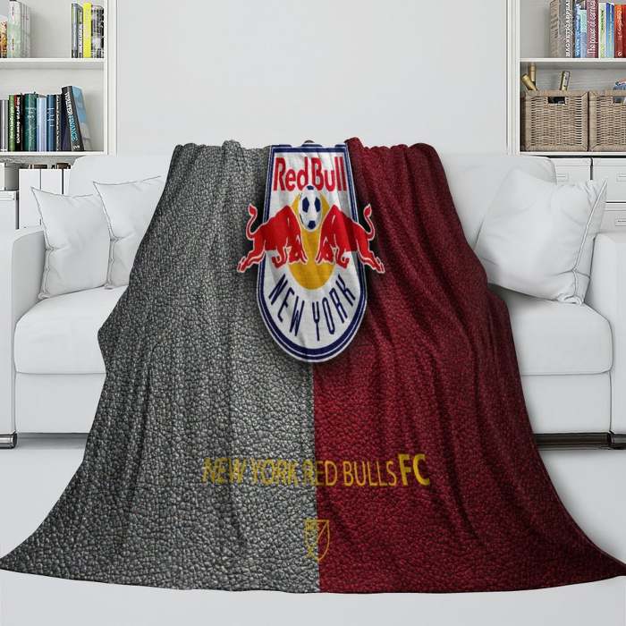 York Red Bulls Blanket Flannel Fleece Throw Room Decoration