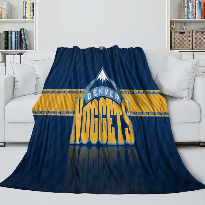 Denver Nuggets Blanket Flannel Fleece Throw Room Decoration