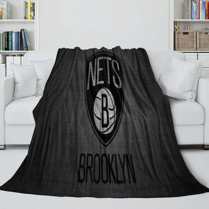 Brooklyn Nets Blanket Flannel Fleece Throw Room Decoration