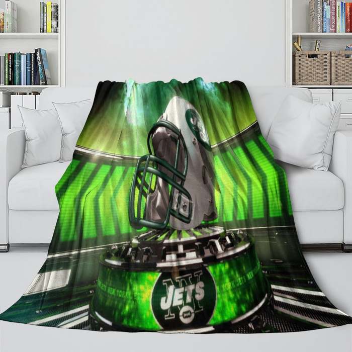 York Jets Blanket Flannel Fleece Throw Room Decoration