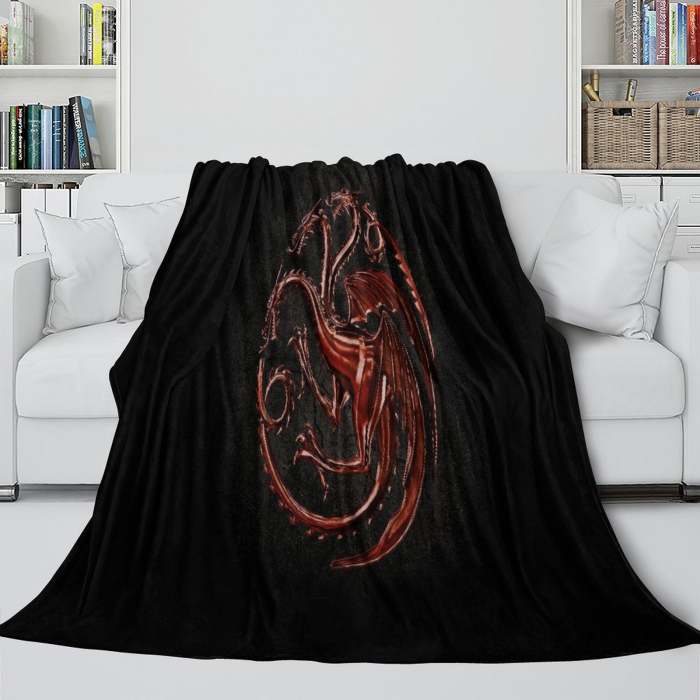 House Of The Dragon Blanket Flannel Fleece Throw Room Decoration