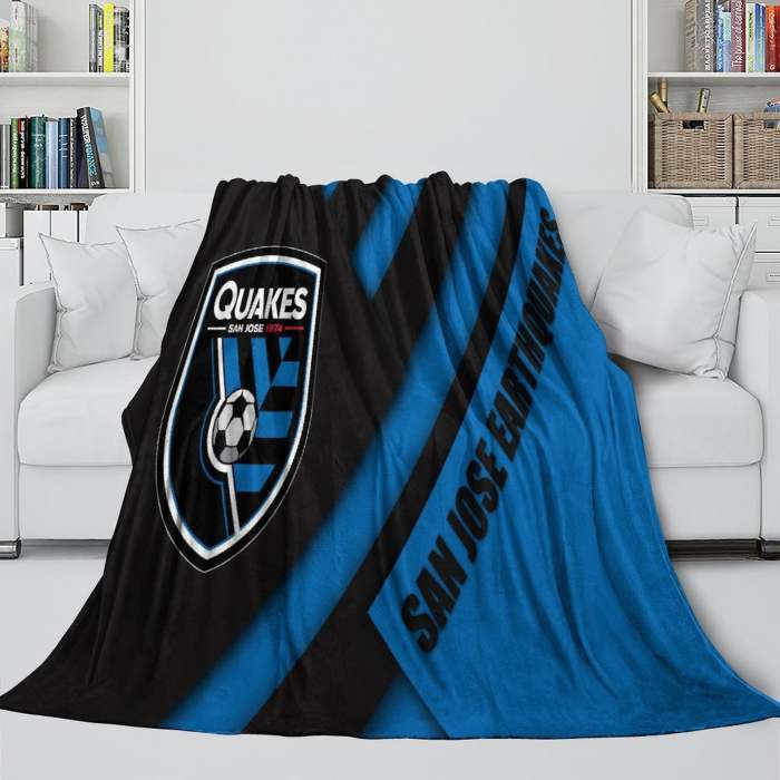 San Jose Earthquakes Blanket Flannel Fleece Throw Room Decoration