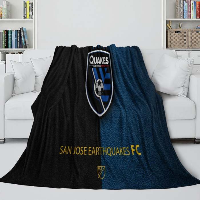 San Jose Earthquakes Blanket Flannel Fleece Throw Room Decoration