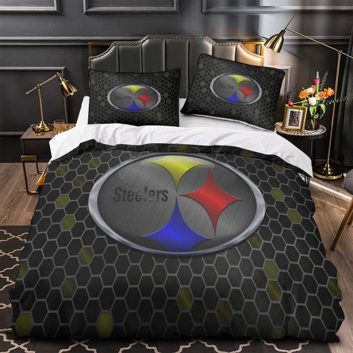 Pittsburgh Steelers Bedding Set Duvet Cover Without Filler