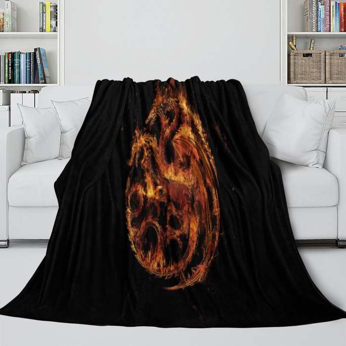 House Of The Dragon Blanket Flannel Fleece Throw Room Decoration