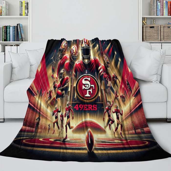 San Francisco 49Ers Blanket Flannel Fleece Throw Room Decoration