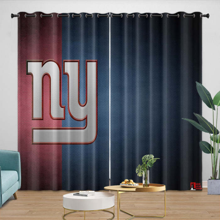 York Giants Curtains Blackout Window Drapes Room Decoration