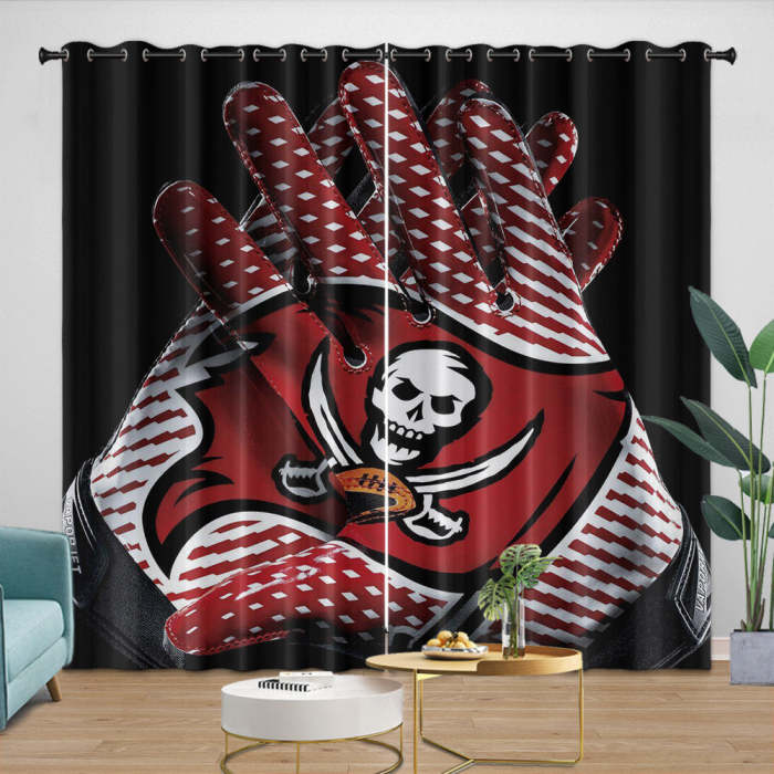 Tampa Bay Buccaneers Curtains Blackout Window Drapes Room Decoration